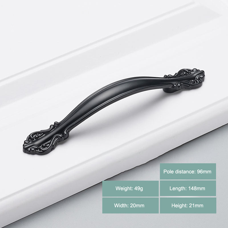Modern Cabinet Handle Furniture Parts Zinc Alloy Drawer Wardrobe Puller Handle