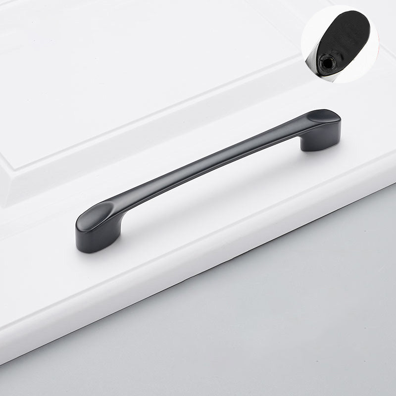 Modern Cabinet Handle Furniture Parts Zinc Alloy Drawer Wardrobe Puller Handle