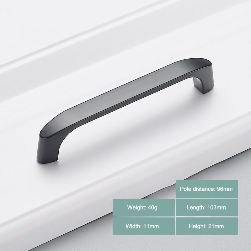 Modern Cabinet Handle Furniture Parts Zinc Alloy Drawer Wardrobe Puller Handle