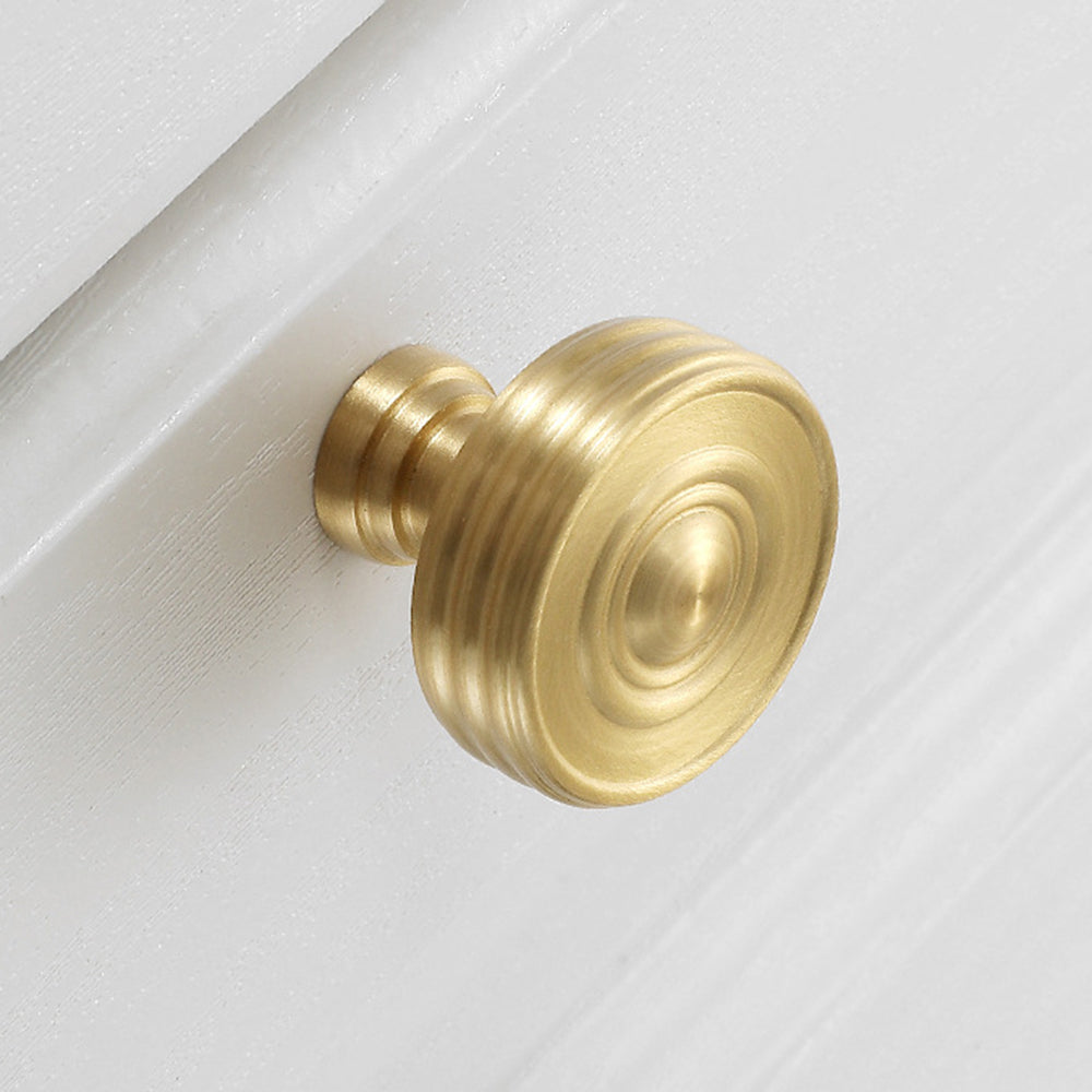 Single Hole Copper Handle Dresser Drawer Furniture Knob Kitchen Cabinet Pull with 25mm Screw