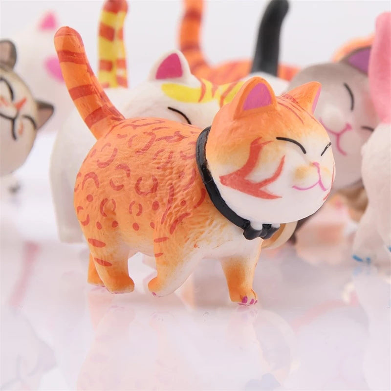 PVC+Brass Single Hole Furniture Handle Cute Cat Rotatable Drawer Wardrobe Cabinet Pull Handle, 25mm Screw