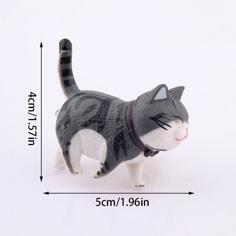 PVC+Brass Single Hole Furniture Handle Cute Cat Rotatable Drawer Wardrobe Cabinet Pull Handle, 25mm Screw