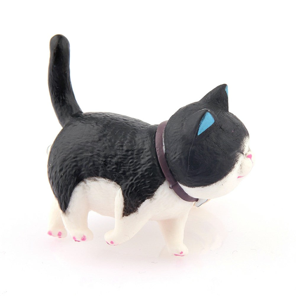 PVC+Brass Single Hole Furniture Handle Cute Cat Rotatable Drawer Wardrobe Cabinet Pull Handle, 25mm Screw