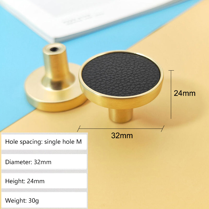 Zinc Alloy Shell Marble Texture Furniture Round Handle Drawer Wardrobe Cabinet Door Knob, 22mm Screw