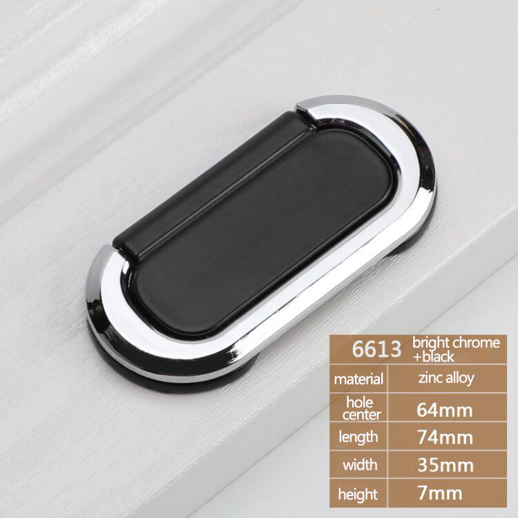 Stylish Zinc Alloy Foldable Furniture Handle Cabinet Drawer Wardrobe Pull Handle with 22mm Screw
