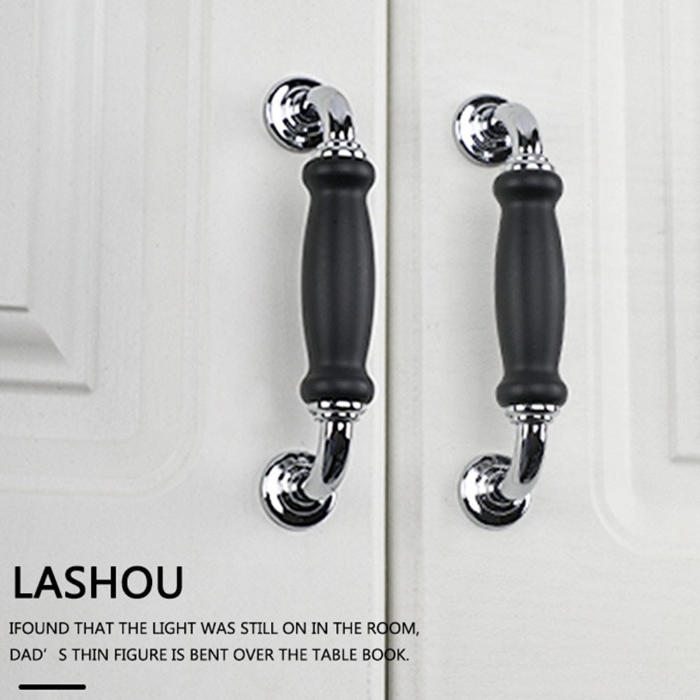 Metal Cabinet Pulls Handles with 22mm Screw, 128 Hole Distance, Aluminum Alloy Wardrobe Drawer Pulls