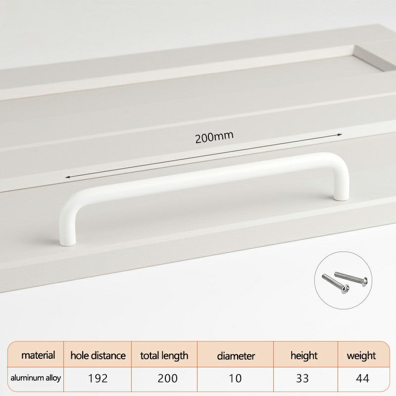 Aluminum Alloy Cabinet Pulls Handles with 22mm Screw, Wardrobe Drawer Hardware Metal Pulls