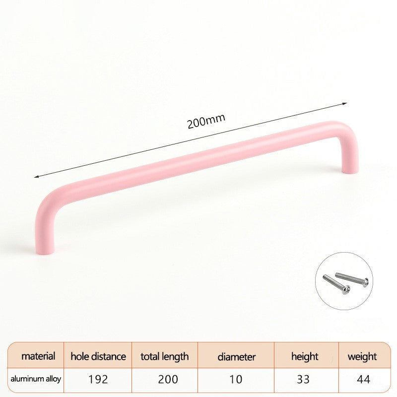 Aluminum Alloy Cabinet Pulls Handles with 22mm Screw, Wardrobe Drawer Hardware Metal Pulls