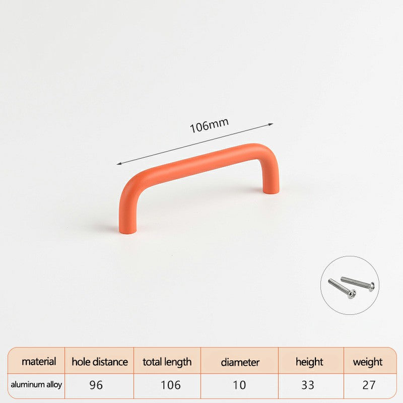Aluminum Alloy Cabinet Pulls Handles with 22mm Screw, Wardrobe Drawer Hardware Metal Pulls