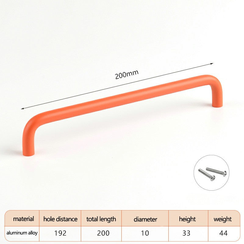 Aluminum Alloy Cabinet Pulls Handles with 22mm Screw, Wardrobe Drawer Hardware Metal Pulls