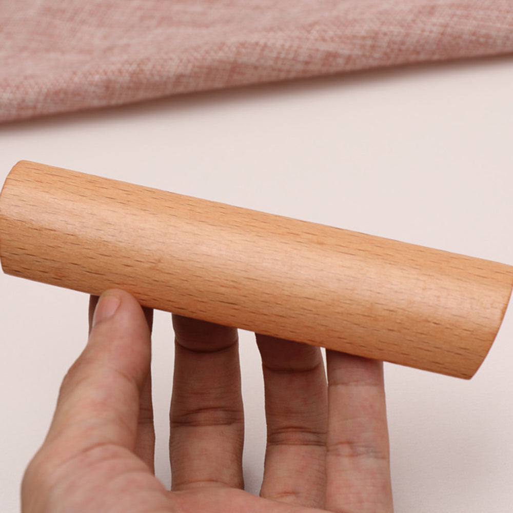 Beech Wood Cabinet Pulls Handle 22mm Screw Cupboard Wardrobe Wooden Pulls