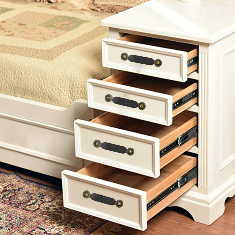 PU Leather Cabinet Handles Pulls Anti-Collision Closet Drawer Pulls (without Screw)