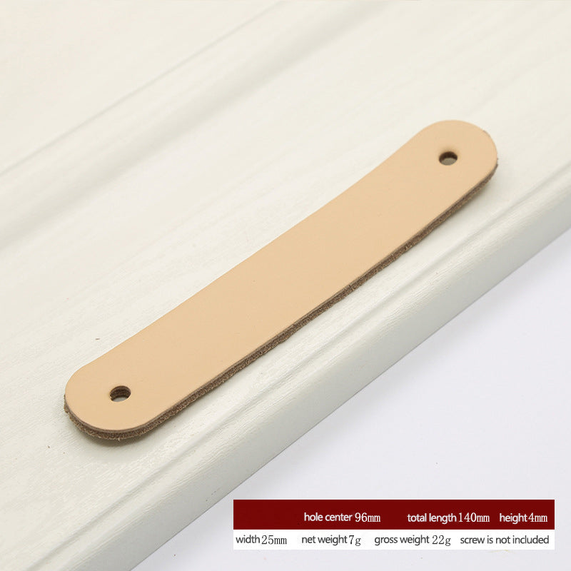 PU Leather Cabinet Handles Pulls Anti-Collision Closet Drawer Pulls (without Screw)