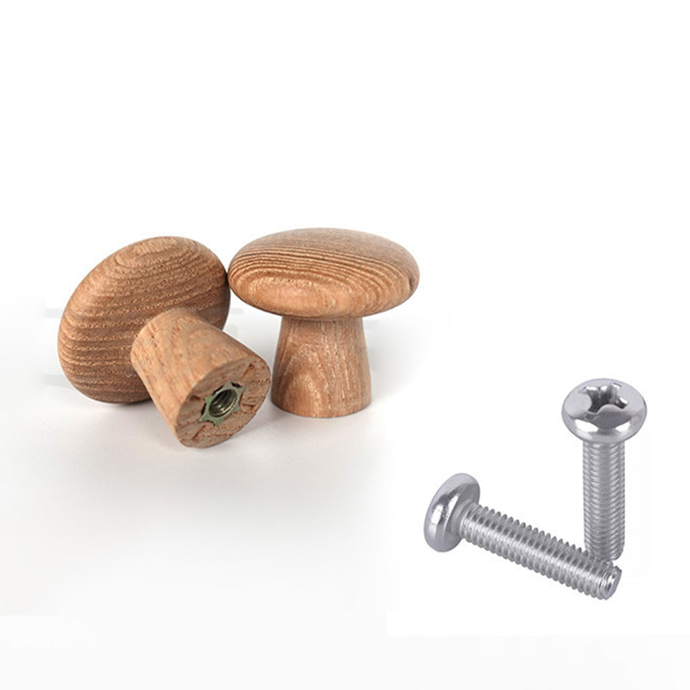 Wooden Cabinet Pulls Handle Drawer Wardrobe Small Pulls Knob with 27mm Screw