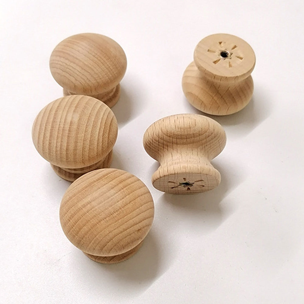 Wooden Cabinet Pulls Handle Drawer Wardrobe Small Pulls Knob with 27mm Screw