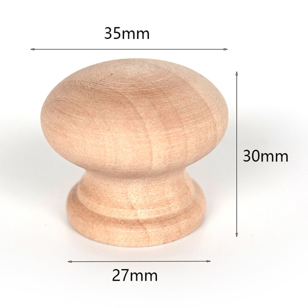 Wooden Cabinet Pulls Handle Drawer Wardrobe Small Pulls Knob with 27mm Screw