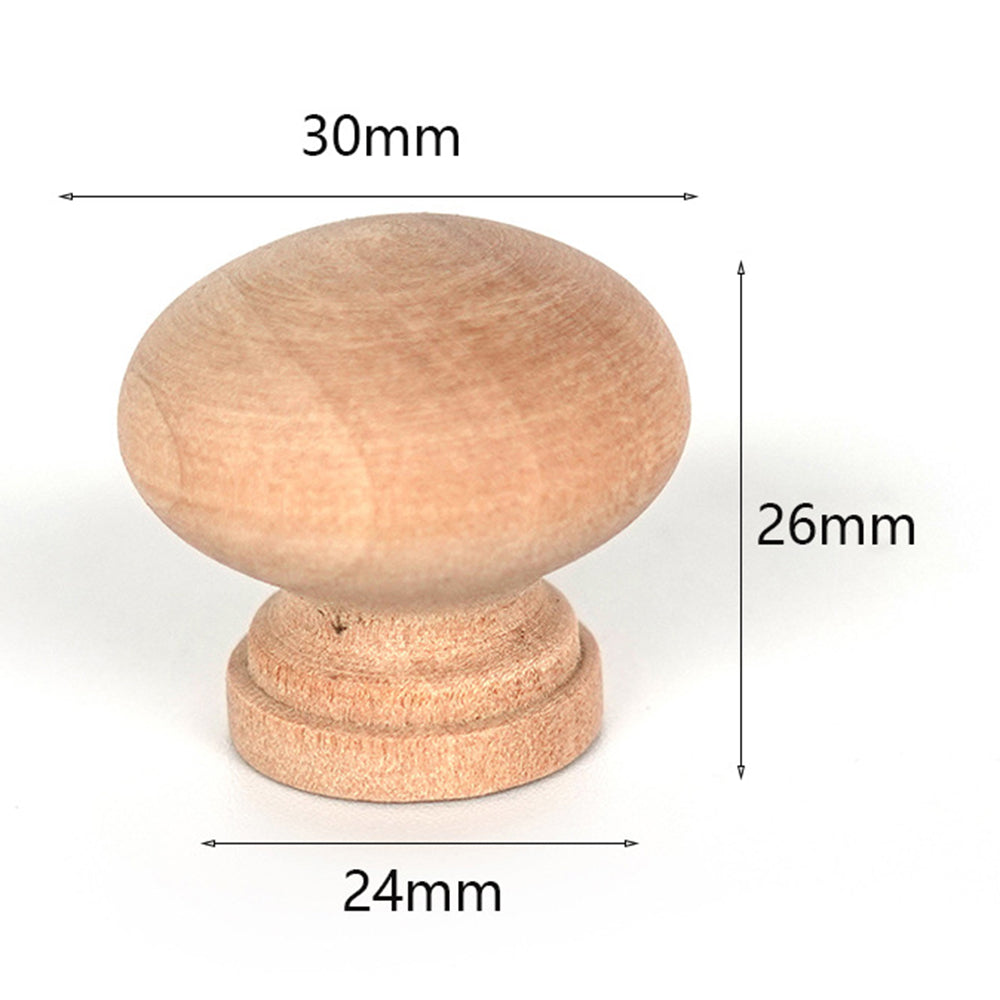 Wooden Cabinet Pulls Handle Drawer Wardrobe Small Pulls Knob with 27mm Screw