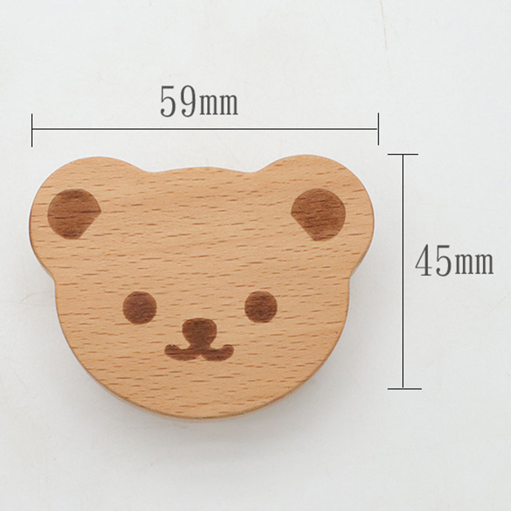 Kids Room Wardrobe Wood Knob Cabinet Drawer Furniture Cartoon Pull Handle, Screw Size: 4*25mm