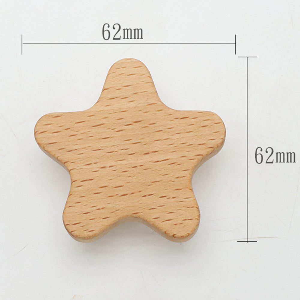 Kids Room Wardrobe Wood Knob Cabinet Drawer Furniture Cartoon Pull Handle, Screw Size: 4*25mm