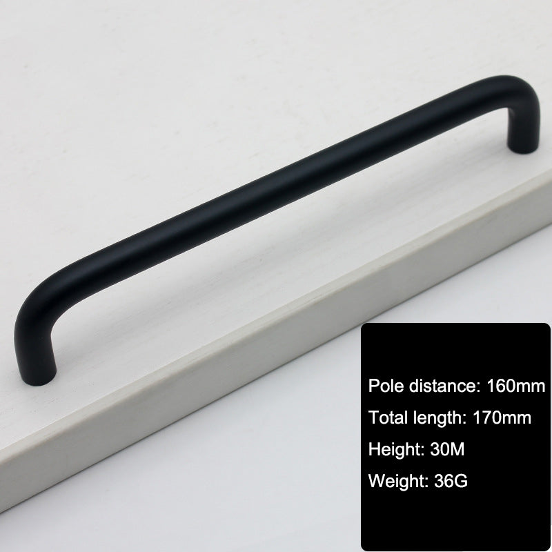 Solid Aluminium Alloy Furniture Door Handle Cabinet Cupboard Pull Knob, Screw Size: 4*22mm