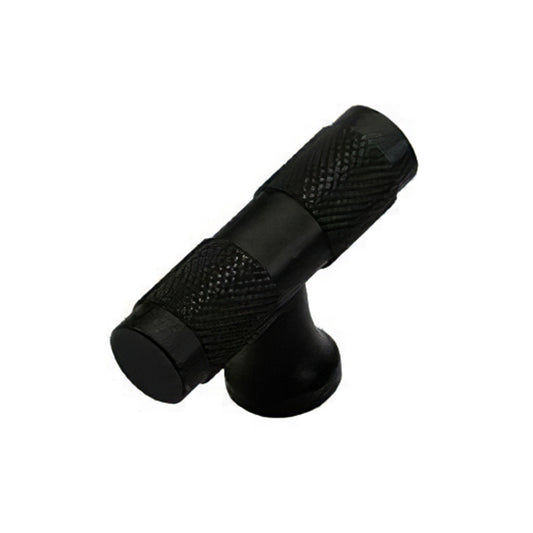 Closet T-Shape Bar Pull Handle Aluminum Profile Knob Kitchen Bedroom Cabinet Single Screw Hole Handle with 22mm Screw