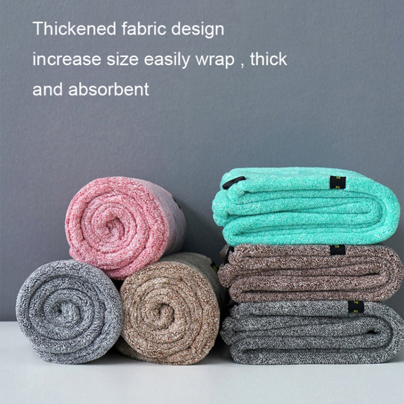 Hair Towel Wrap Super Absorbent Quick Dry Hair Turban Bathroom Essential Accessories