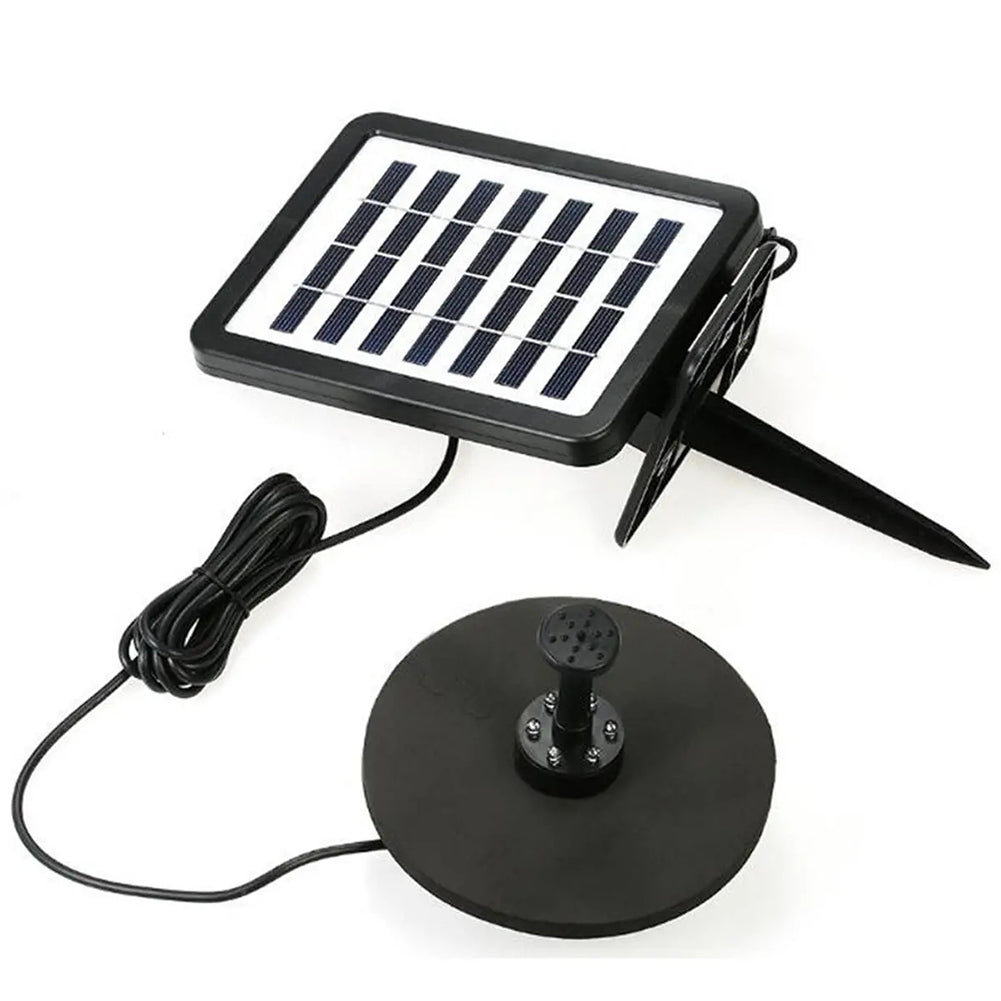 AS102L Solar Powered Fountain Pump 7V Brushless Water Fountain Panel Kit with LED Lights for Fish Tank Small Pond Garden