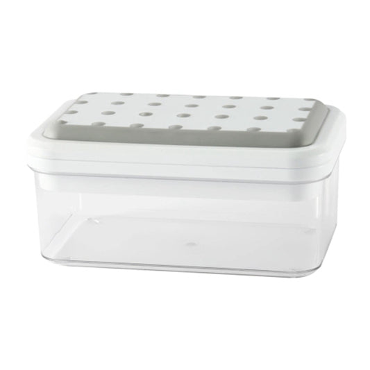 Single Layer Kitchen Ice Tray with Lid Press Ice Cube Maker Mold Box (BPA Free, No FDA Certificate)