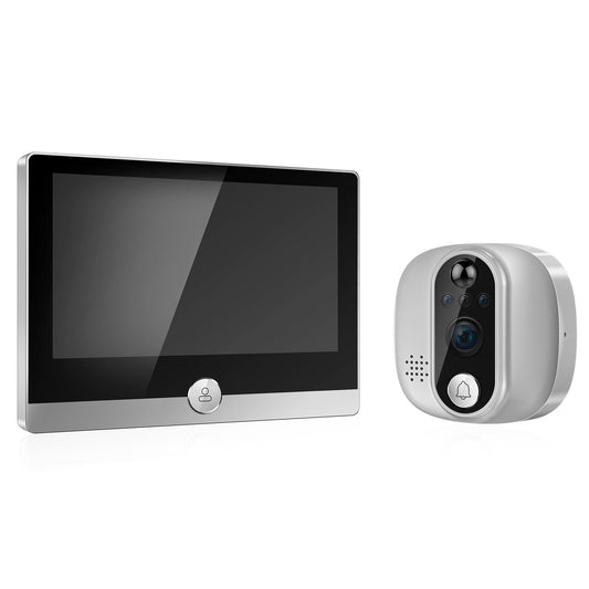 W1 4.3 inch Color Screen WiFi Electronic Peephole Wide Angle Home Security Smart Door Peephole Viewer