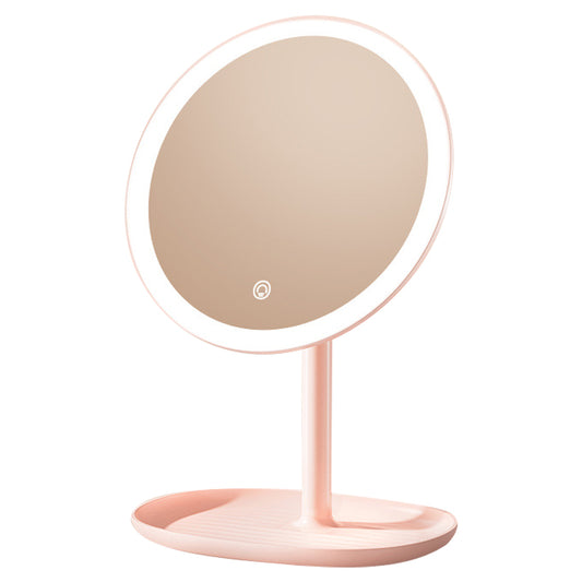 XIAOMIYOUPIN JORDAN&JUDY NV543 8-inch HD Makeup Mirror Desktop LED Fill Light Beauty Mirror with 3-Color Dimming