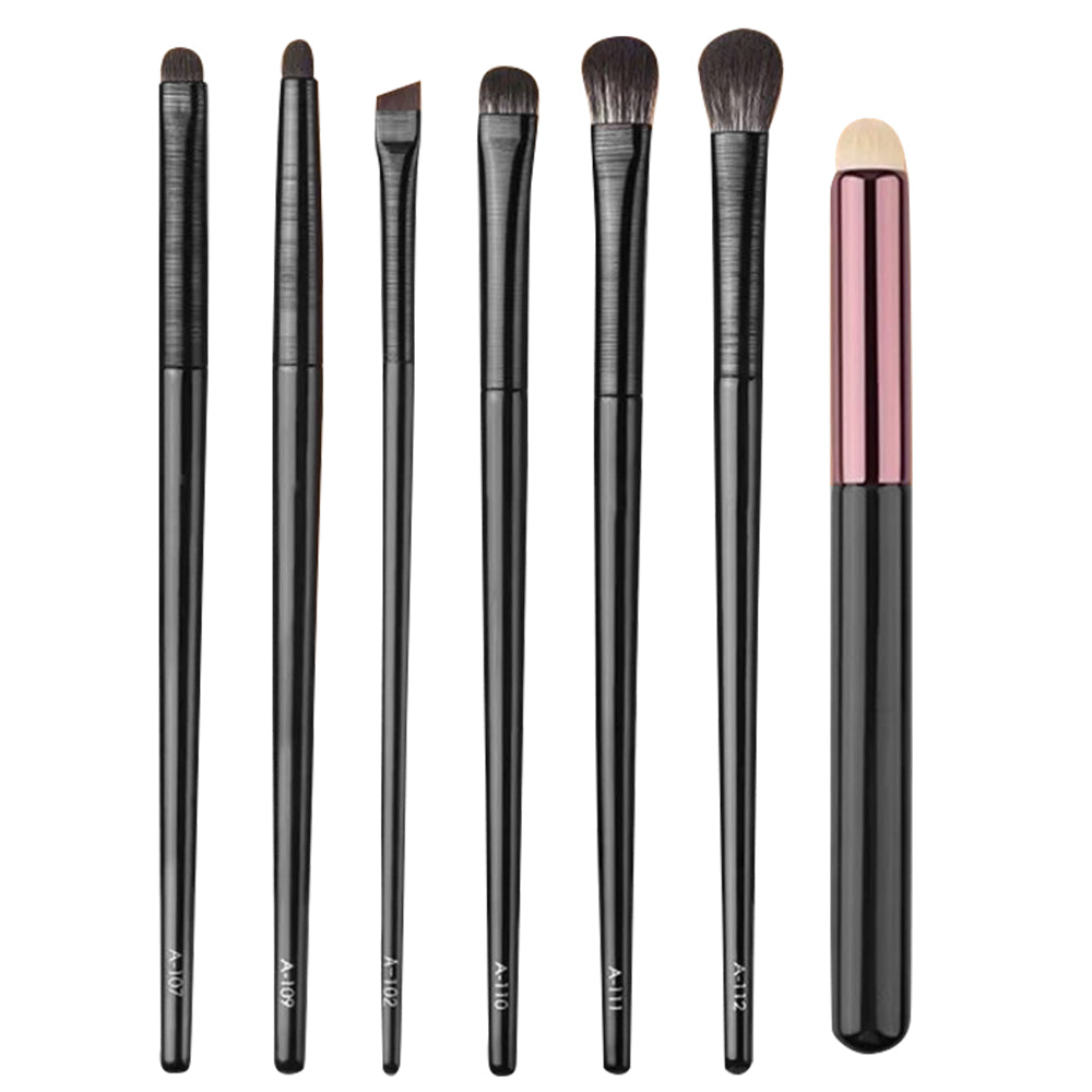 7Pcs / Set Eyeshadow Brush Set Soft Fiber Eye Makeup Brushes for Eyebrow, Eyeliner, Concealer Blending