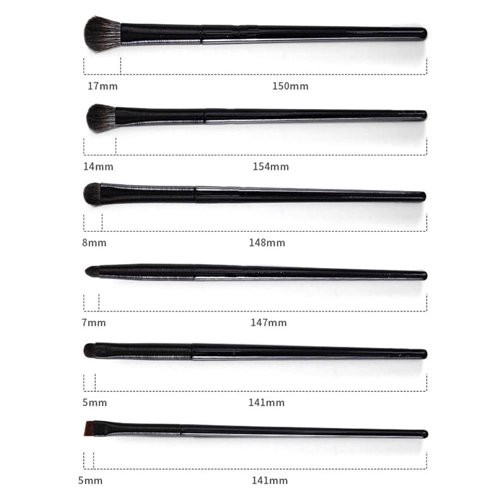 7Pcs / Set Eyeshadow Brush Set Soft Fiber Eye Makeup Brushes for Eyebrow, Eyeliner, Concealer Blending