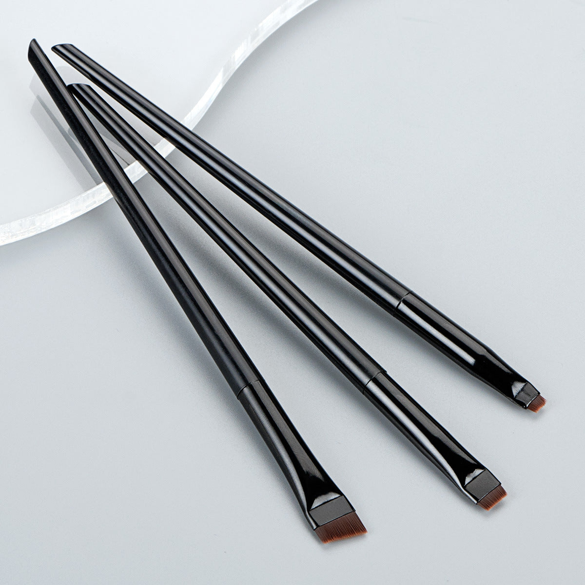 3Pcs / Set Eye Makeup Brushes Eyeshadow Brush Kit Soft Fiber Eyeliner Eyebrow Makeup Tool