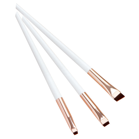 3Pcs / Set Eye Makeup Brushes Eyeshadow Brush Kit Soft Fiber Eyeliner Eyebrow Makeup Tool