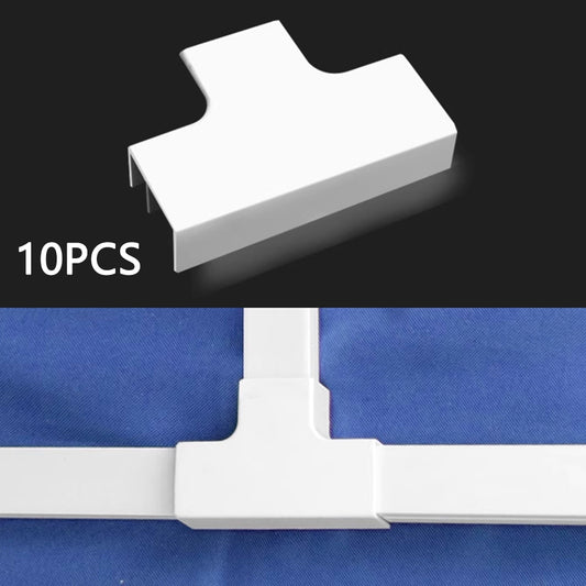 10Pcs / Set Wire Covers Connector Wall Mount TV Cable Cover Adapter Flame Retardant PVC Cable Hider Connector