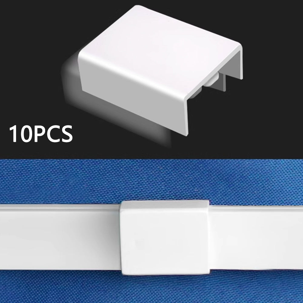 10Pcs / Set Wire Covers Connector Wall Mount TV Cable Cover Adapter Flame Retardant PVC Cable Hider Connector