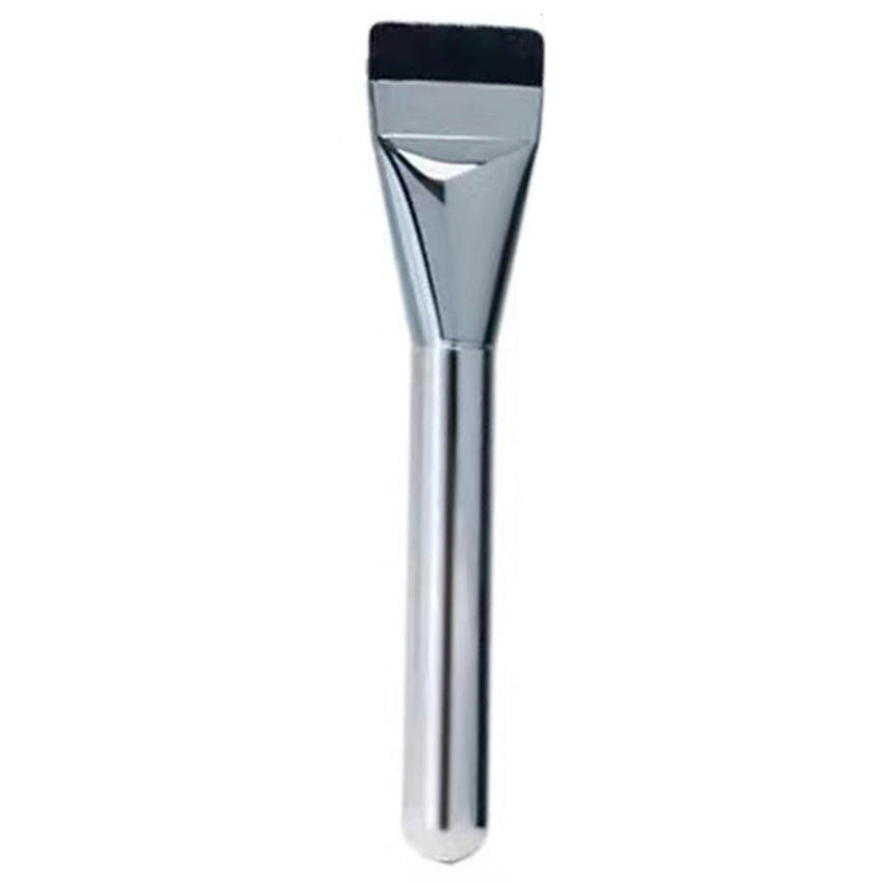 Copper Handle Soft Fiber Concealer Brush Flat Top Under Eye Concealer Brush Makeup Tool for Foundation Blending