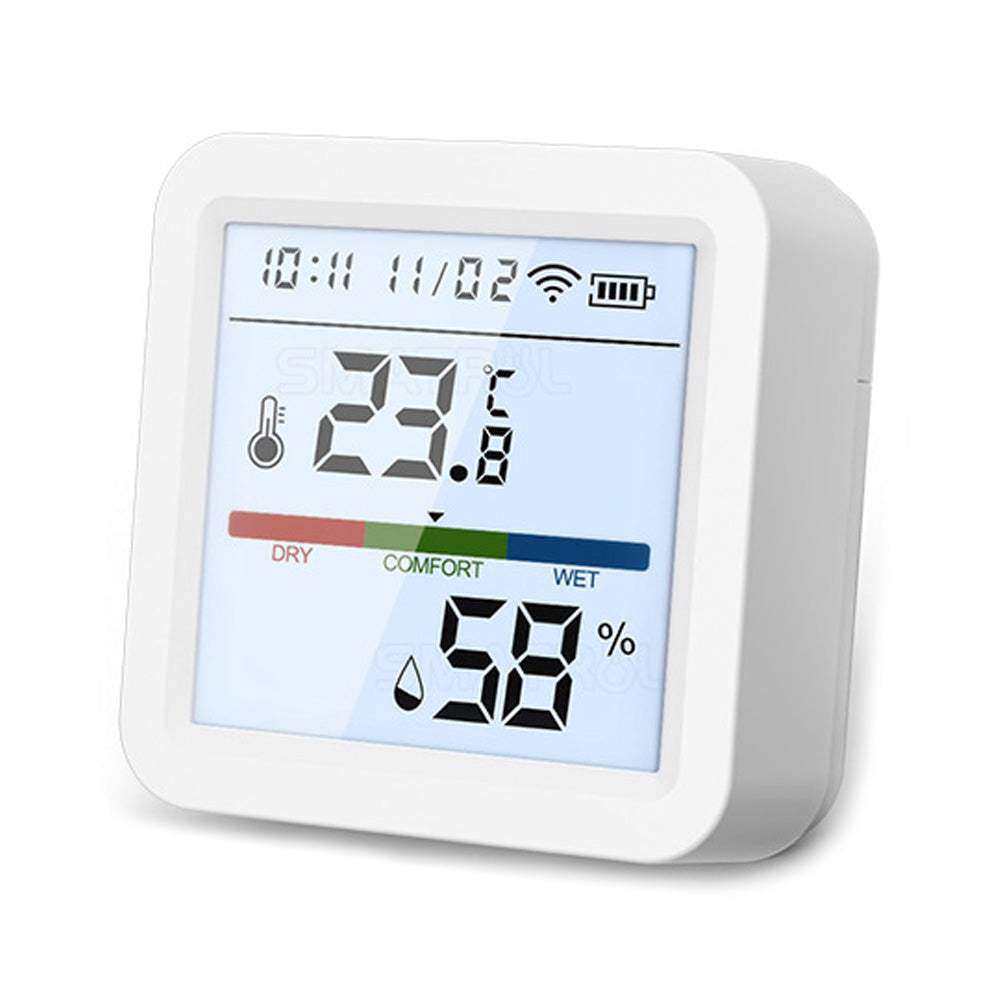 Tuya Smart WiFi Bluetooth Dual Mode Temperature and Humidity Meter Home Battery Operate Temperature-Humidity Tester
