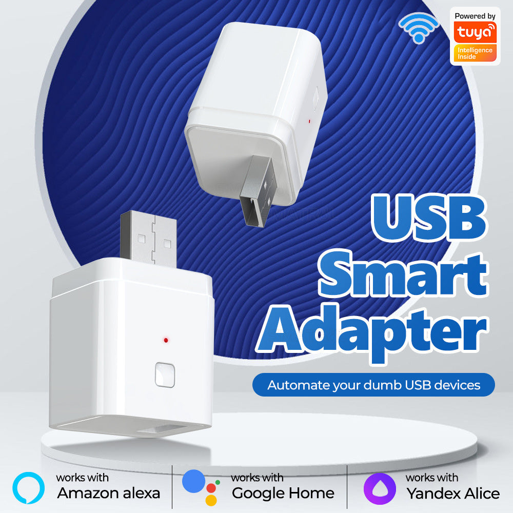 CZ068-W Tuya Smart USB Adapter Portable WiFi / Bluetooth Dual Mode Smart Adapter Support APP Control