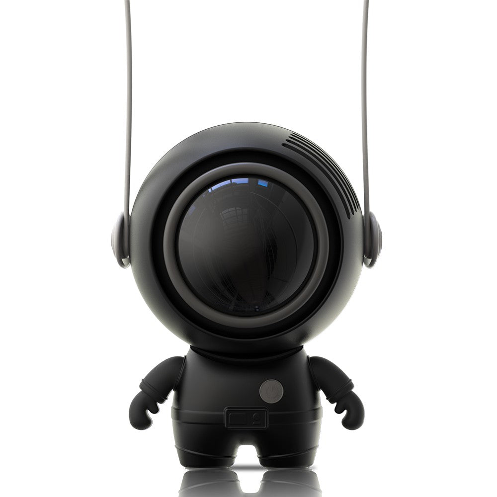 MF040 Spaceman Shape Silent Cooling Fan Mini Handheld Neck-mounted Fan , 3 Speed Mode 900mAh Battery (CE Certificate)