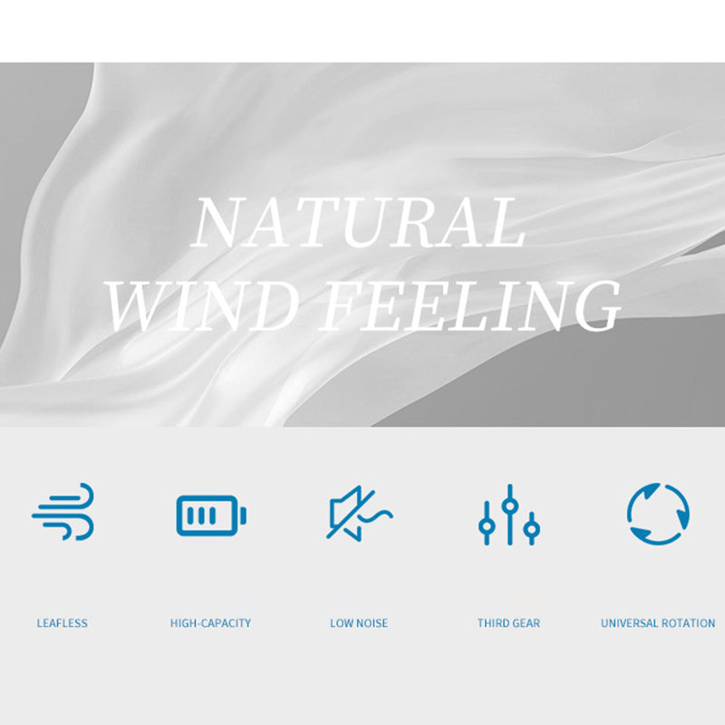 Y23 Refrigeration Neck Fan Retractable Soft Hose Hands-free Portable Fan for Running Cycling