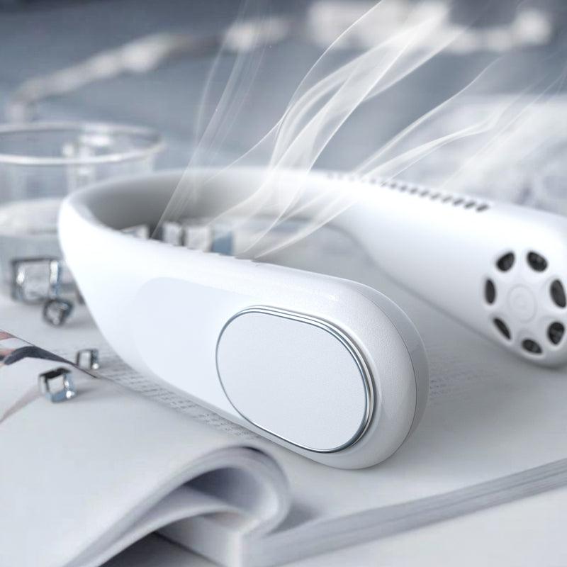 F60 Portable USB Charging Hanging Neck Mini Cooling Fan Summer Bladeless Fan Cooler