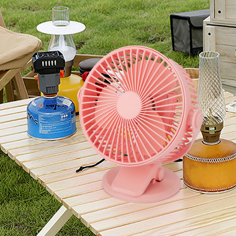AZEADA AZ-F34 6-inch Desktop ABS Cooling Fan Summer Rechargeable Clip Design Fan Cooler