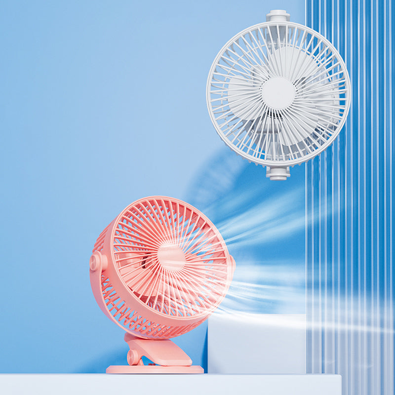 AZEADA AZ-F34 6-inch Desktop ABS Cooling Fan Summer Rechargeable Clip Design Fan Cooler