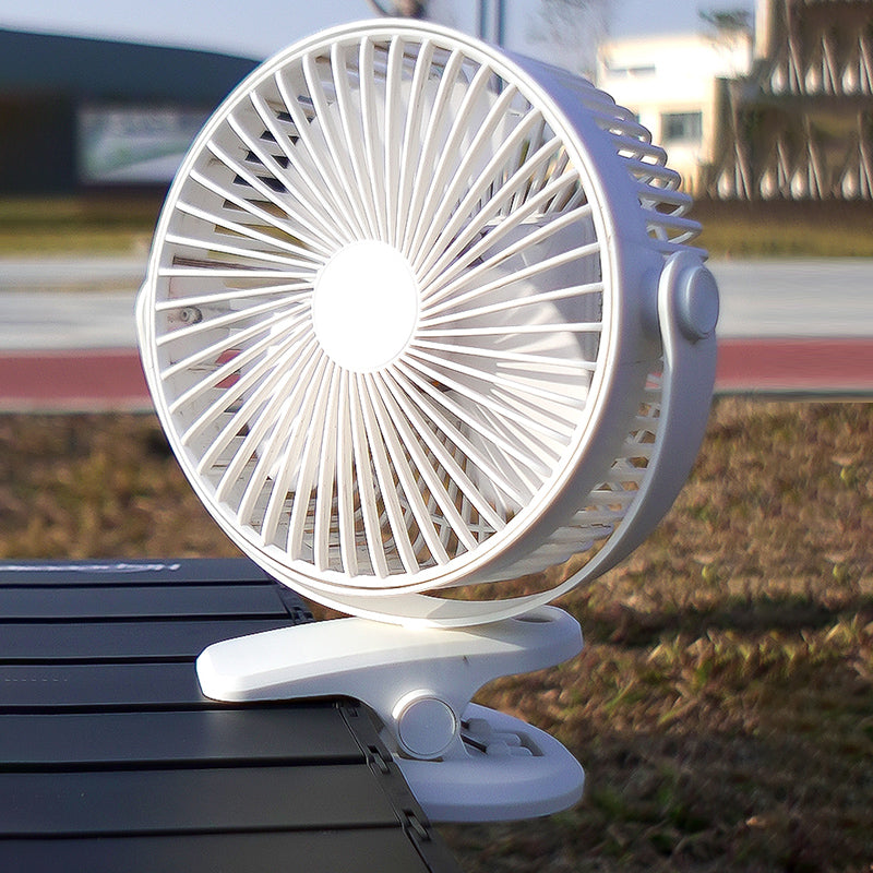 AZEADA AZ-F34 6-inch Desktop ABS Cooling Fan Summer Rechargeable Clip Design Fan Cooler