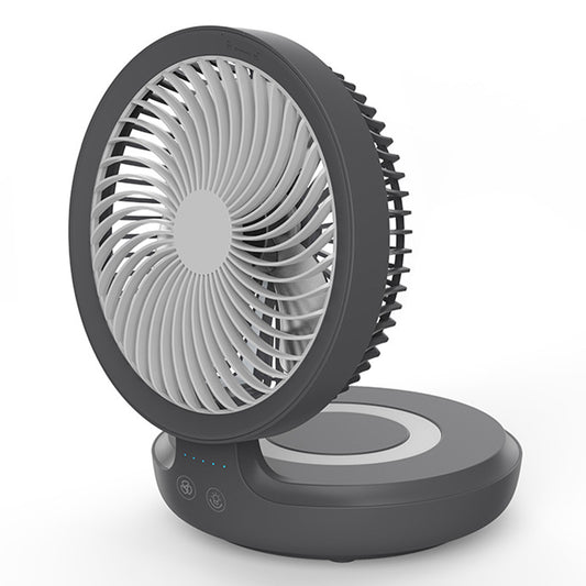 EDON E808 Portable Desktop Wall Mount ABS Fan Cooler Foldable Rechargeable Summer Cooling Fan