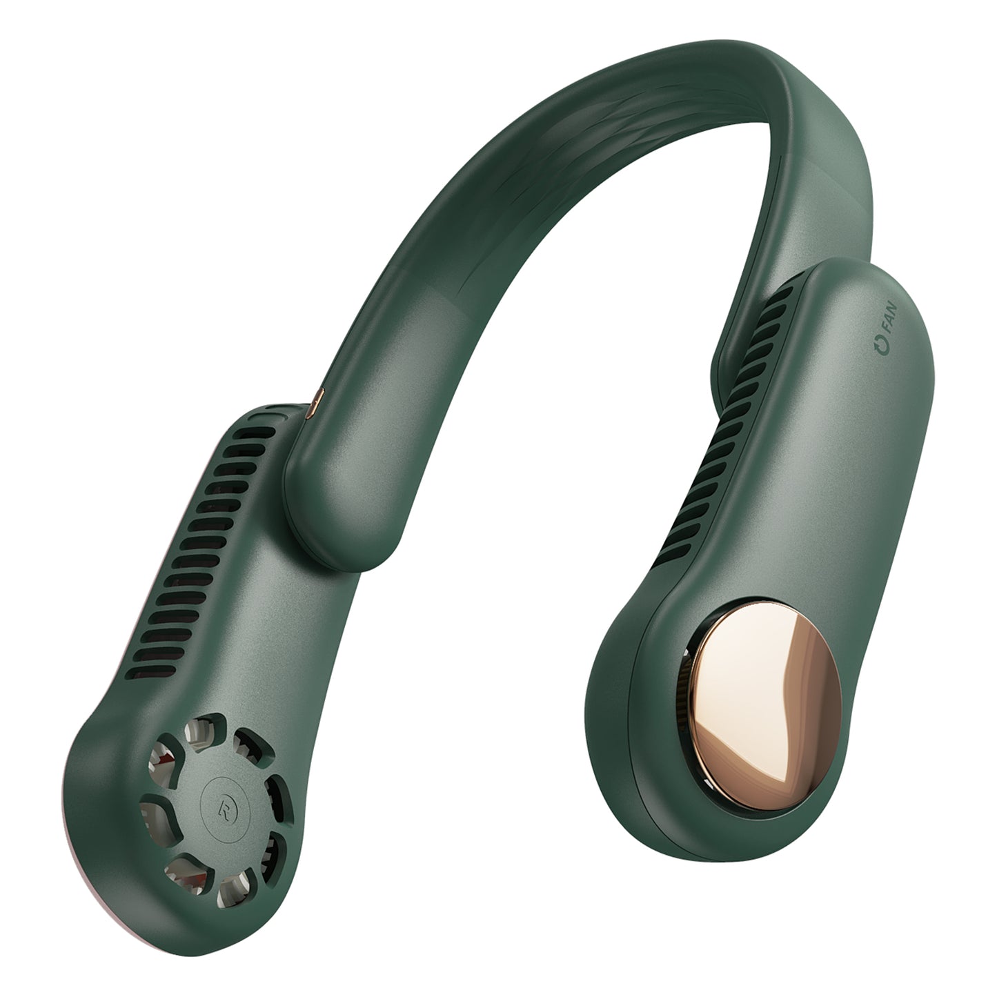 MF017 Neck Fan 2400mAh Rechargeable Bladeless Neck Fan Wearable Quiet Fan Cooler
