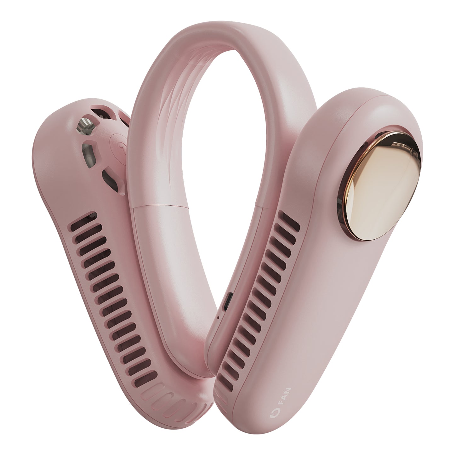 MF017 Neck Fan 2400mAh Rechargeable Bladeless Neck Fan Wearable Quiet Fan Cooler