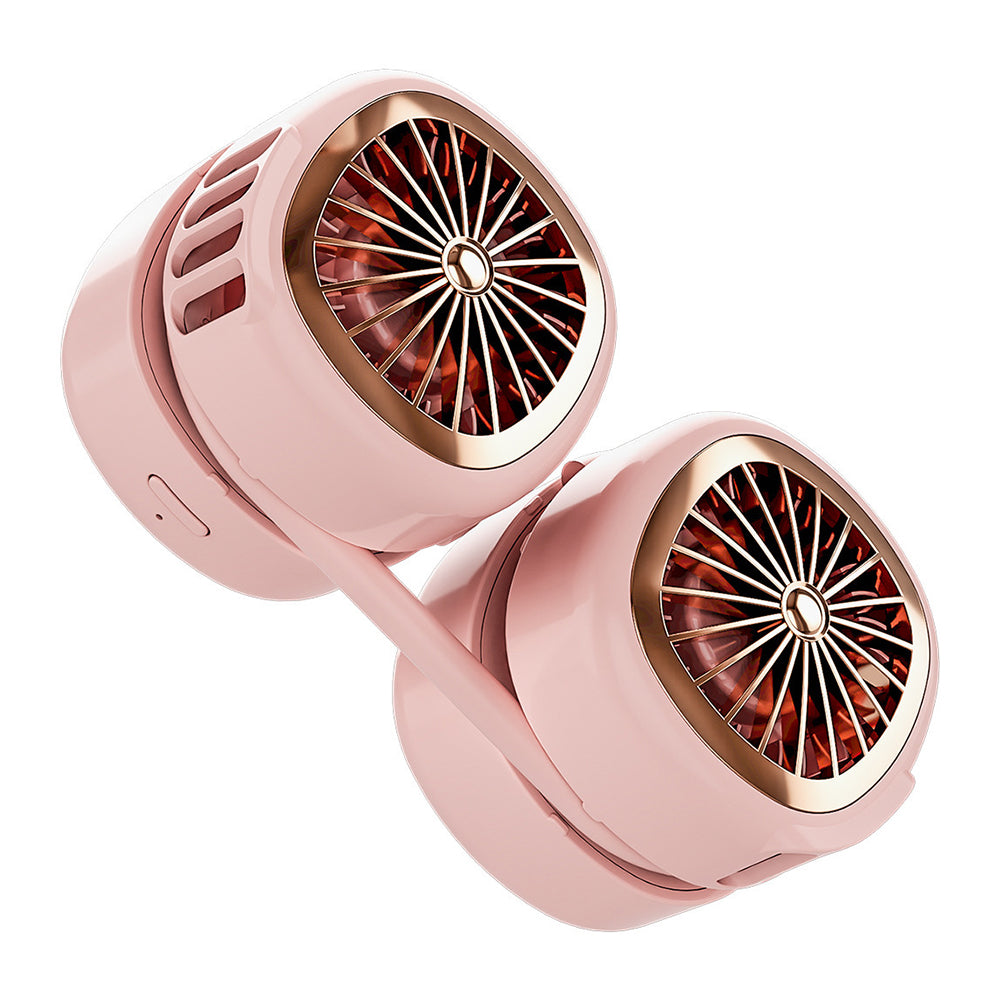 P70 Foldable USB Charging Hanging Neck Mini ABS Cooling Fan Summer Mute Fan Cooler