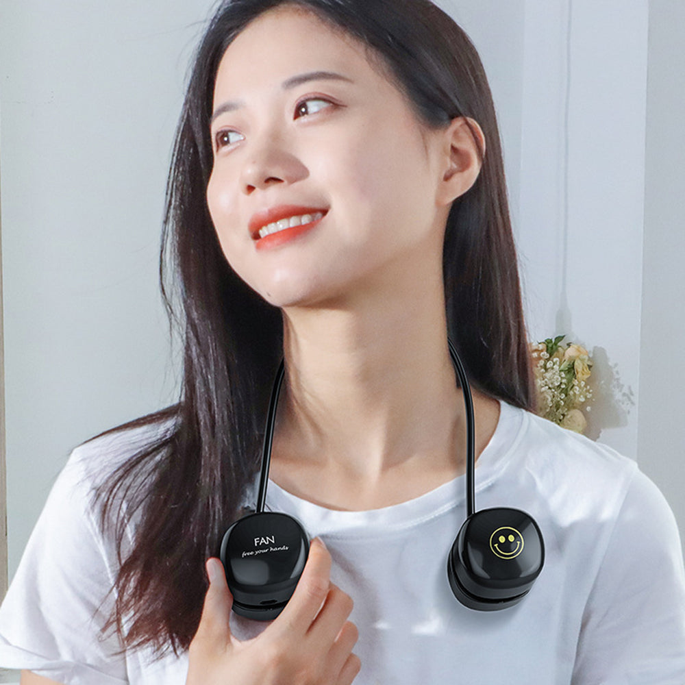 P70 Foldable USB Charging Hanging Neck Mini ABS Cooling Fan Summer Mute Fan Cooler